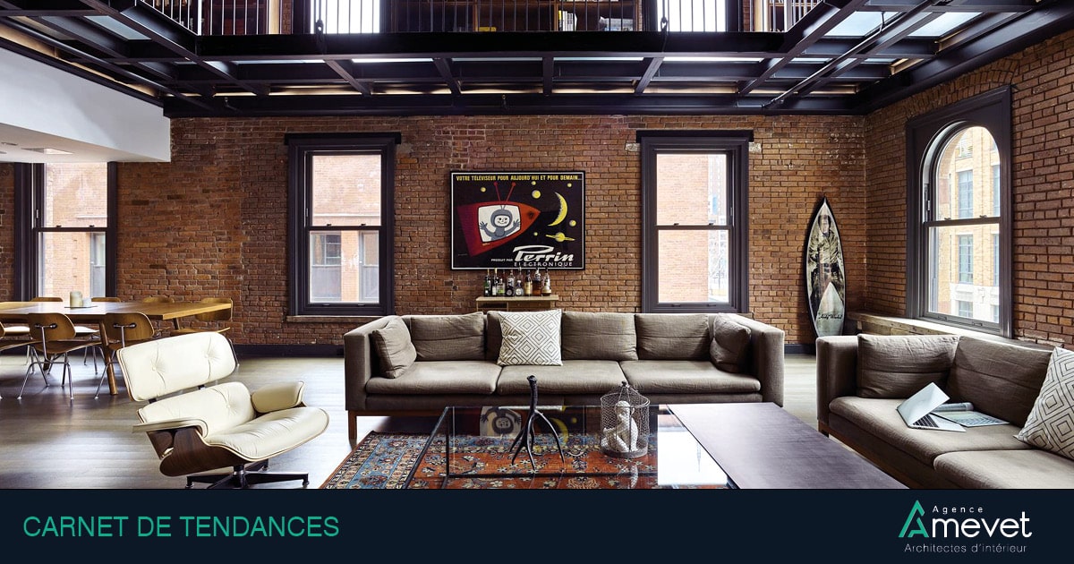 la brique, loft industriel