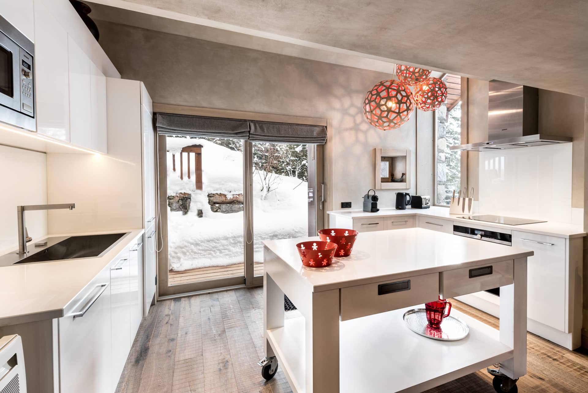 Aménagement et décoration d'un appartement en montagne - Montagne - Salon -  Lyon - par Agence Amevet - AmDeCo