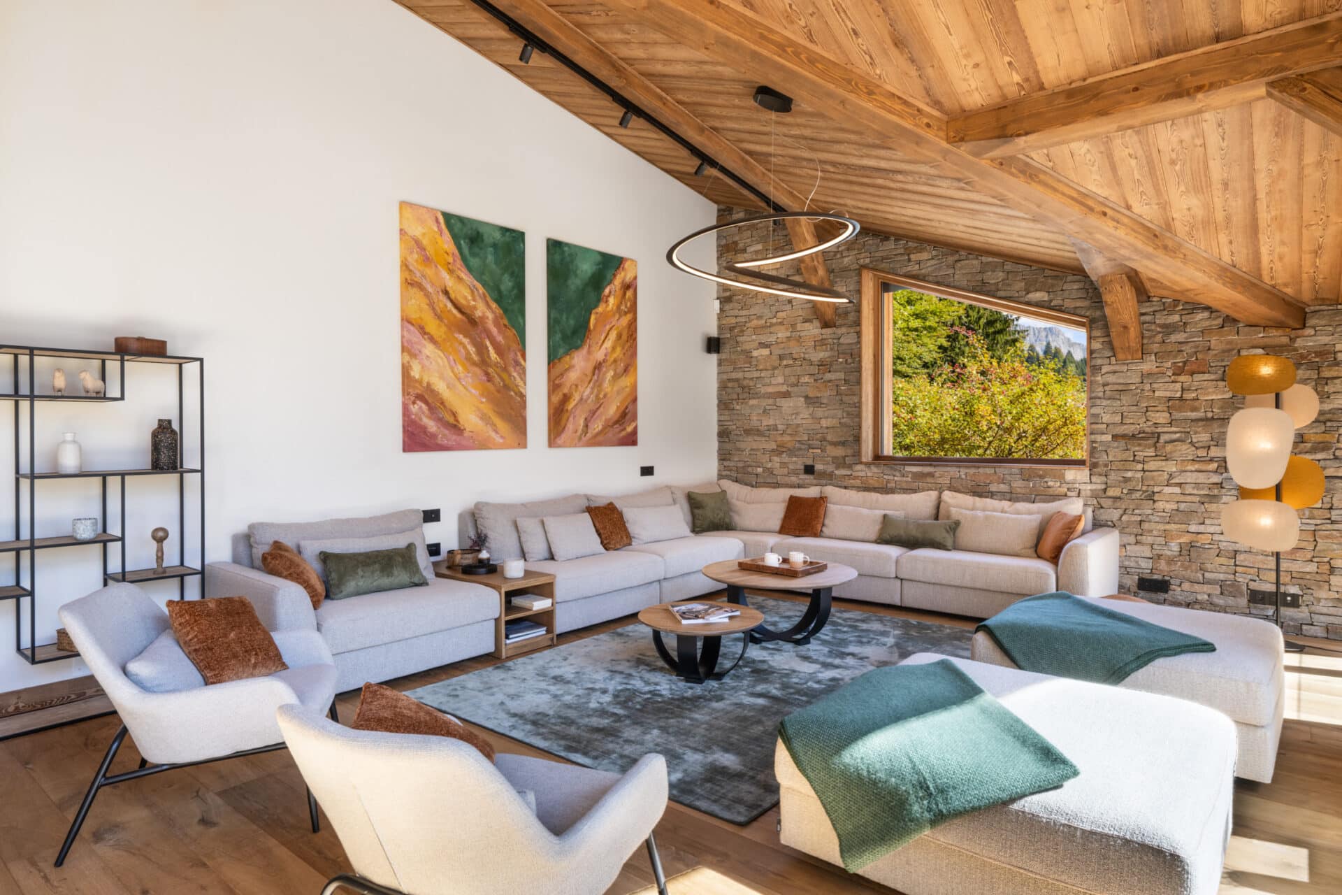 Aménagement et décoration d'un appartement en montagne - Rustic - Living  Room - Lyon - by Agence Amevet - AmDeCo