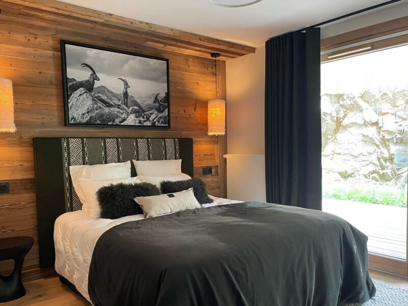 Ameublement personnalisé d’un chalet à Megève agence amevet