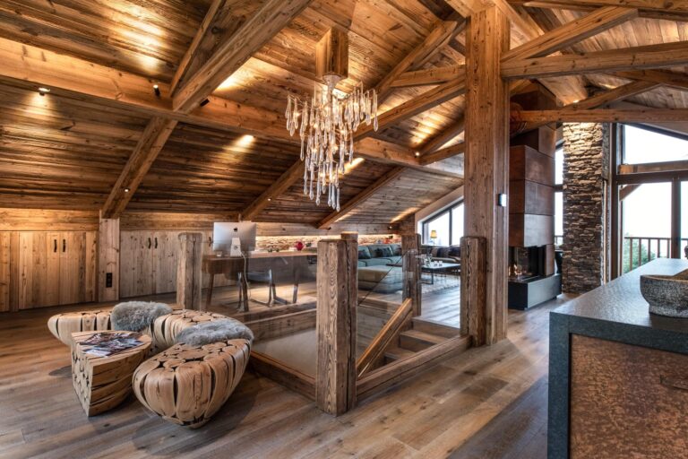 aménagement intérieur d’un chalet de prestige meribel01