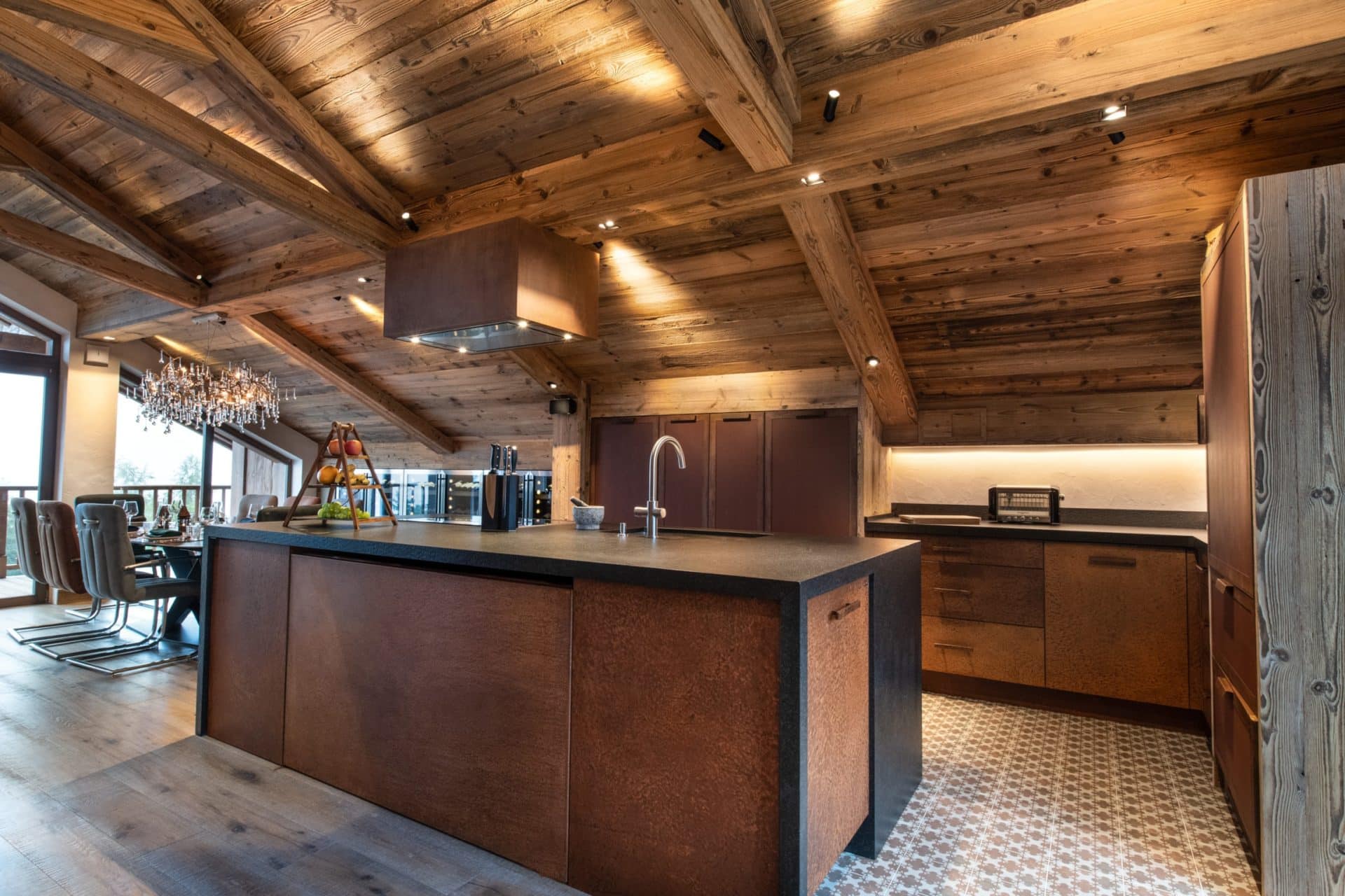 aménagement intérieur d’un chalet de prestige meribel04